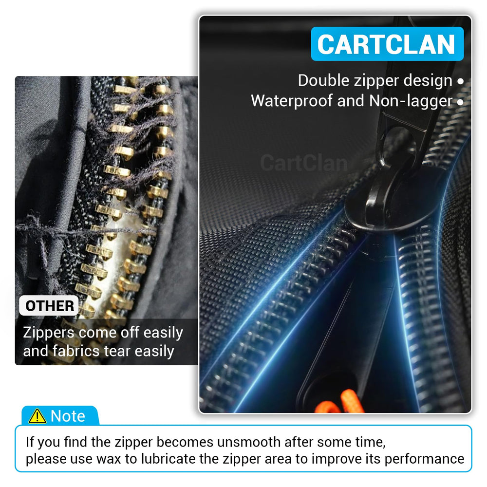 CartClan bottom fixing hooks securing cover against wind benefit