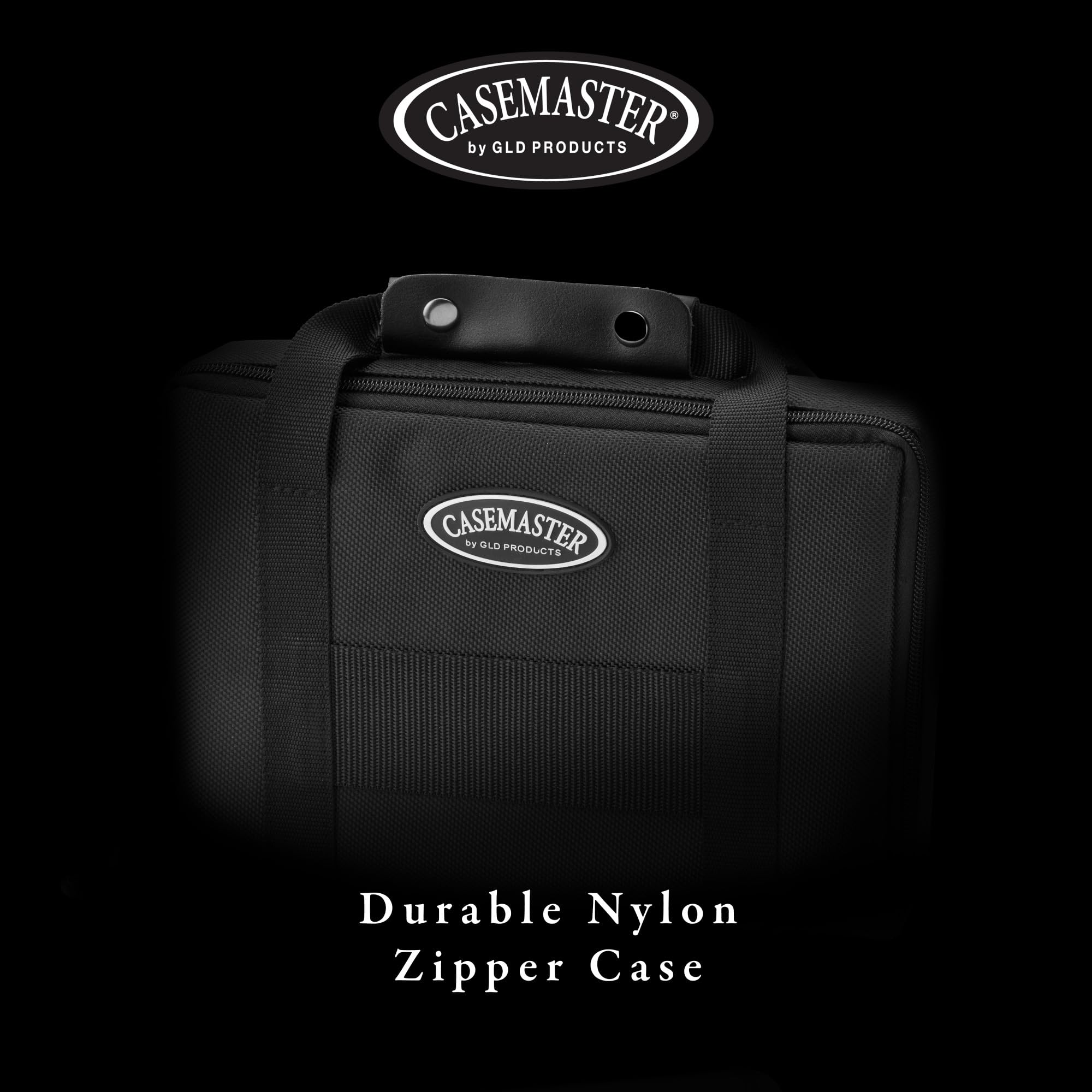 Casemaster inside a travel bag showing compact size and easy transport