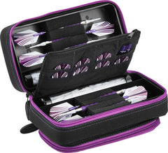 Casemaster Plazma Pro front view in black showing amethyst zipper and durable shell for protection