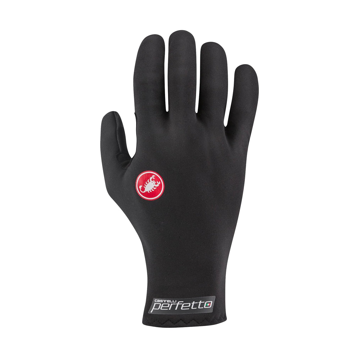 CASTELLI front view of glove showing sleek fit and windproof protection