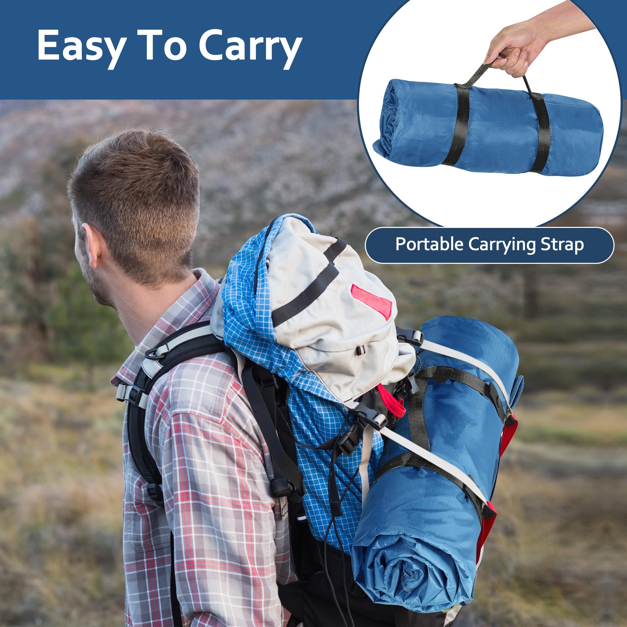Catalonia blanket folded into pouch illustrating portability and lightweight convenience