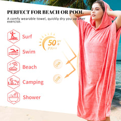 Catalonia being used for discreet beach changing providing privacy and warmth