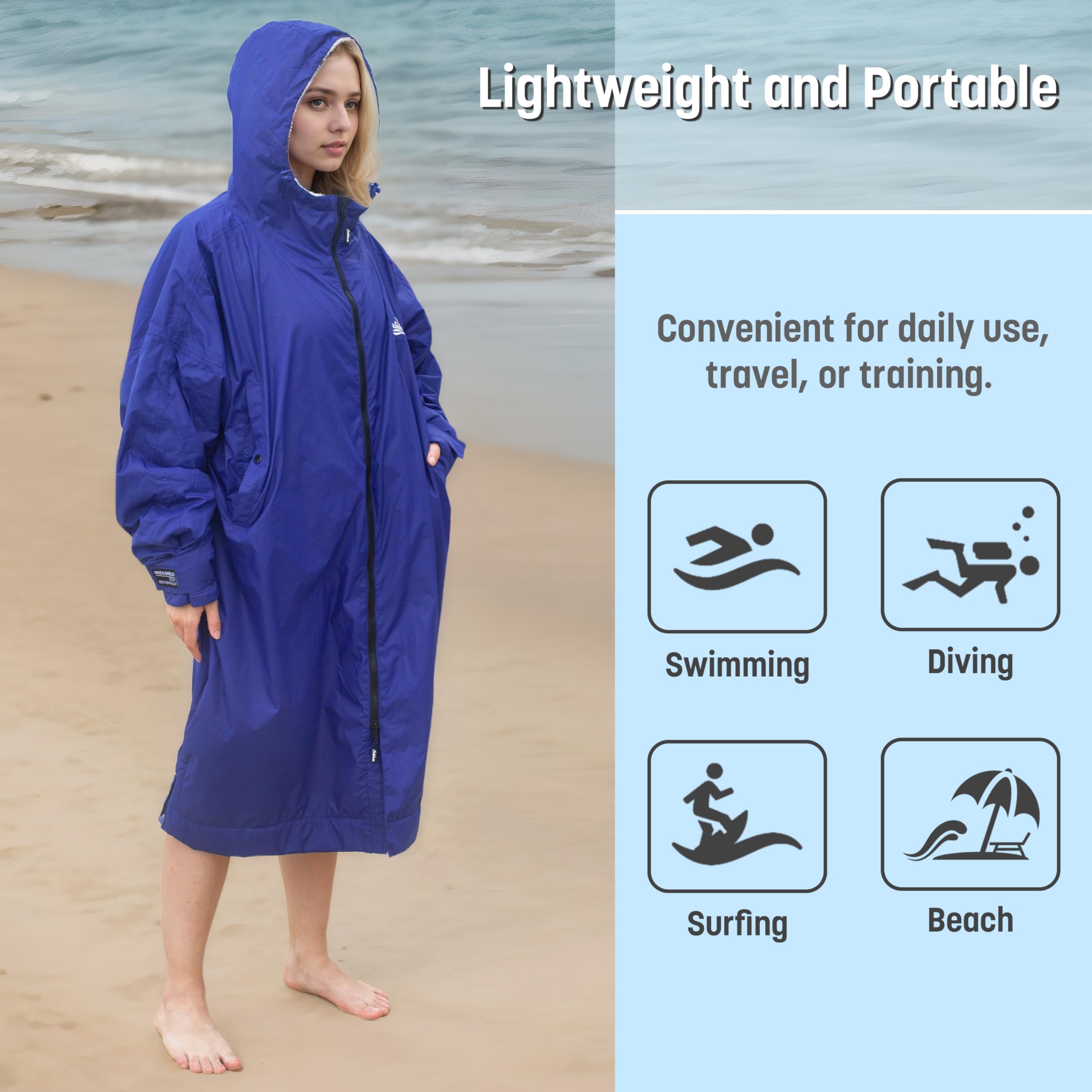 Catalonia model using changing robe poolside for discreet changing