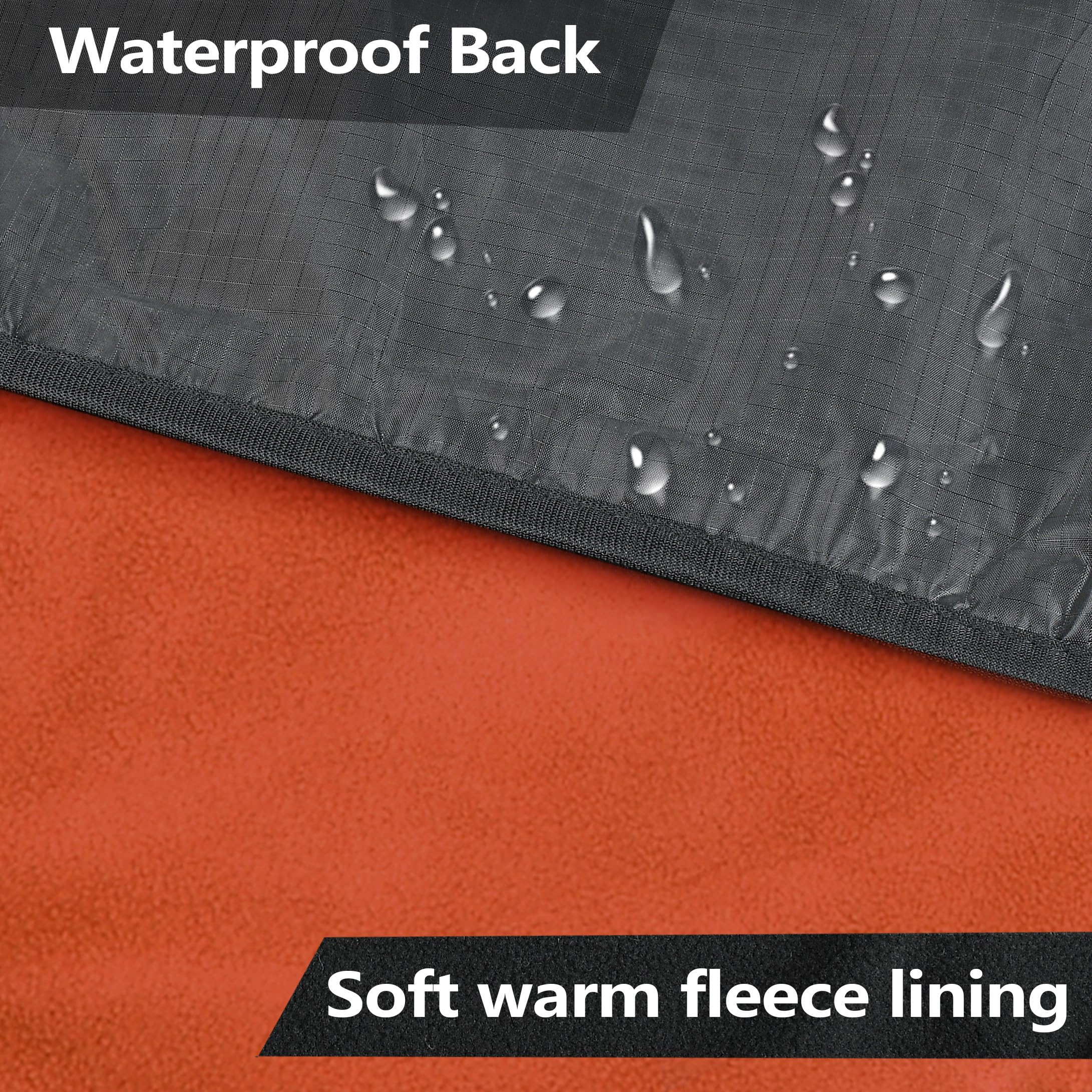Catalonia open flat 55x80 blanket showing full coverage and warmth