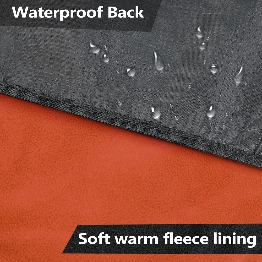 Catalonia open flat 55x80 blanket showing full coverage and warmth