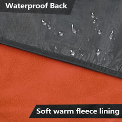 Catalonia open flat 55x80 blanket showing full coverage and warmth