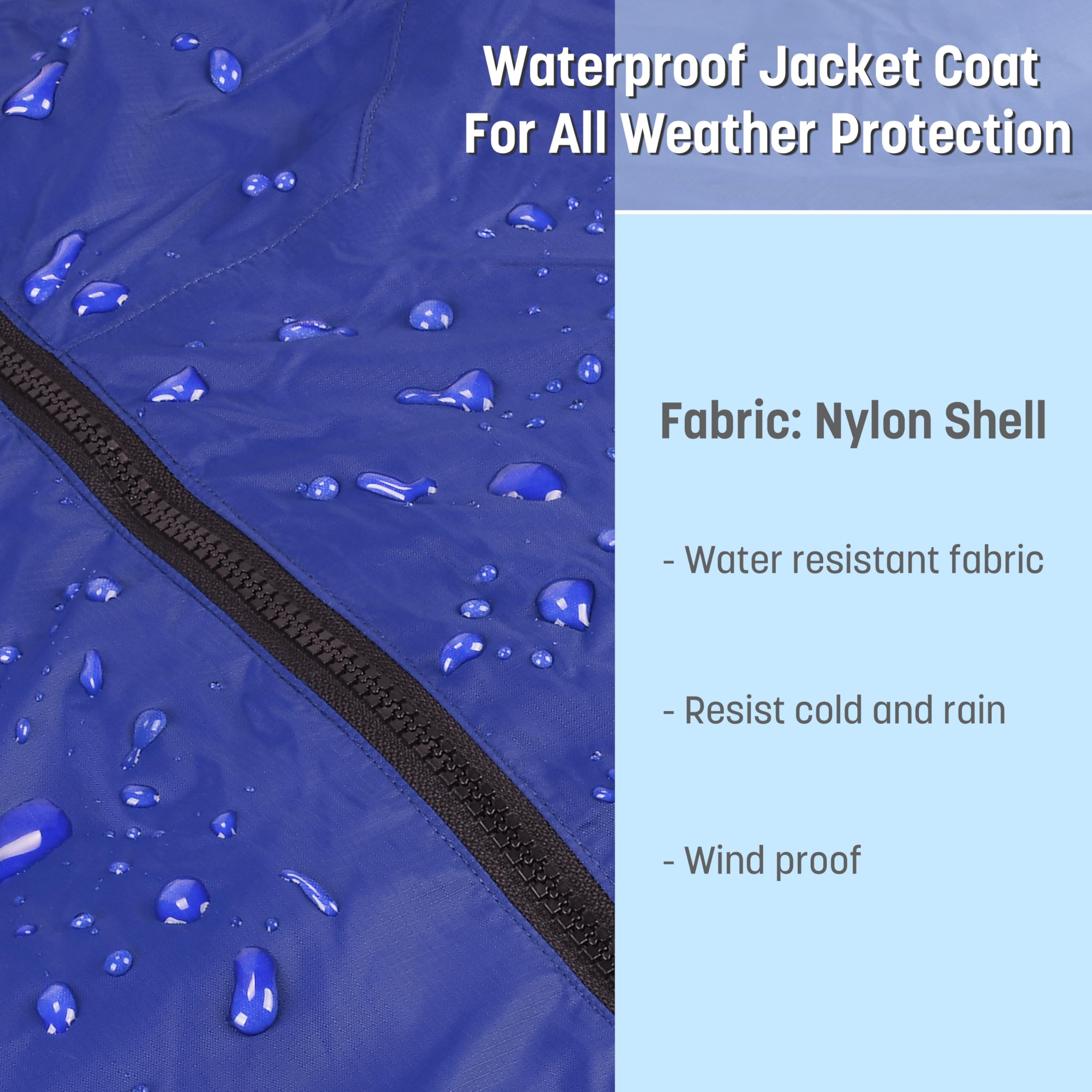 Catalonia side hood detail with drawcord for wind protection