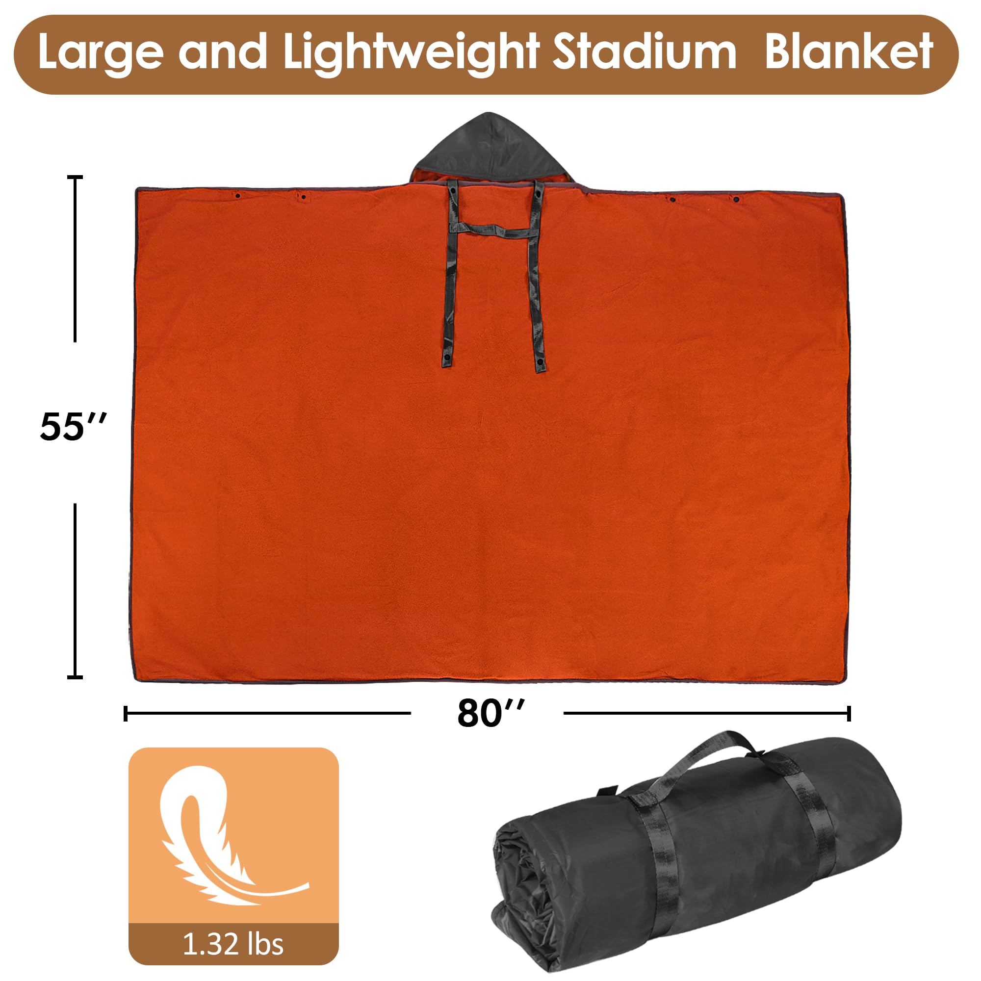 Catalonia next to person showing blanket size and lap-to-leg coverage