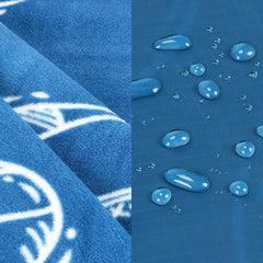 Catalonia wearable hooded poncho worn in stadium keeping fan dry and hands free