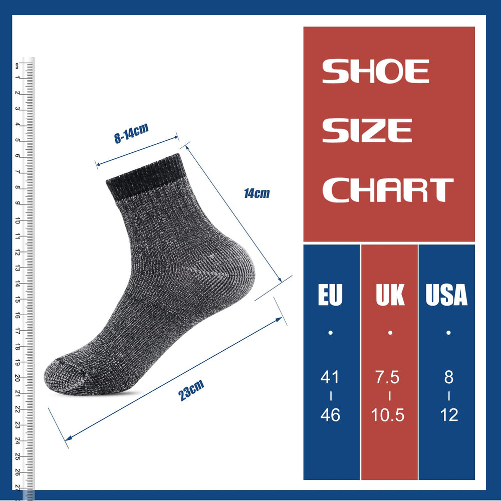 Caudblor socks beside ruler showing crew height and thickness