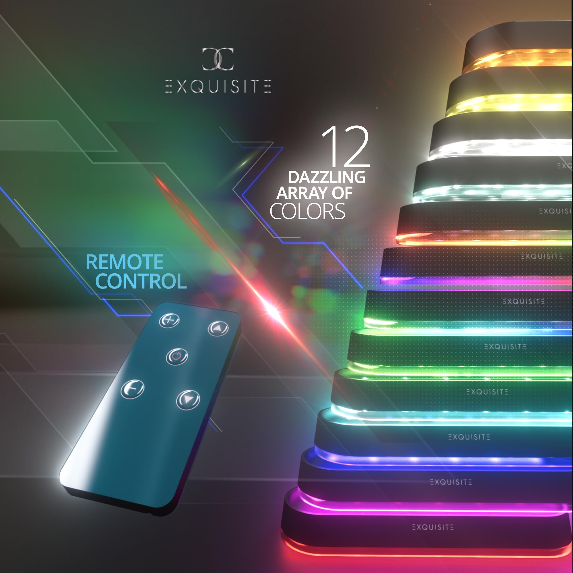 CC-Exquisite remote and adapter displayed showing simple setup and control benefit