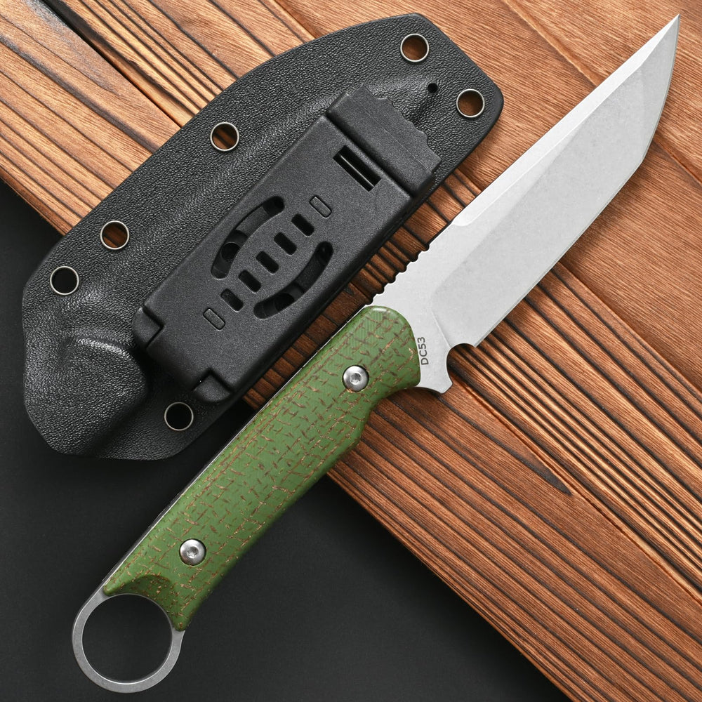 CCFFCC FF106 Micarta handle texture offering secure non-slip grip