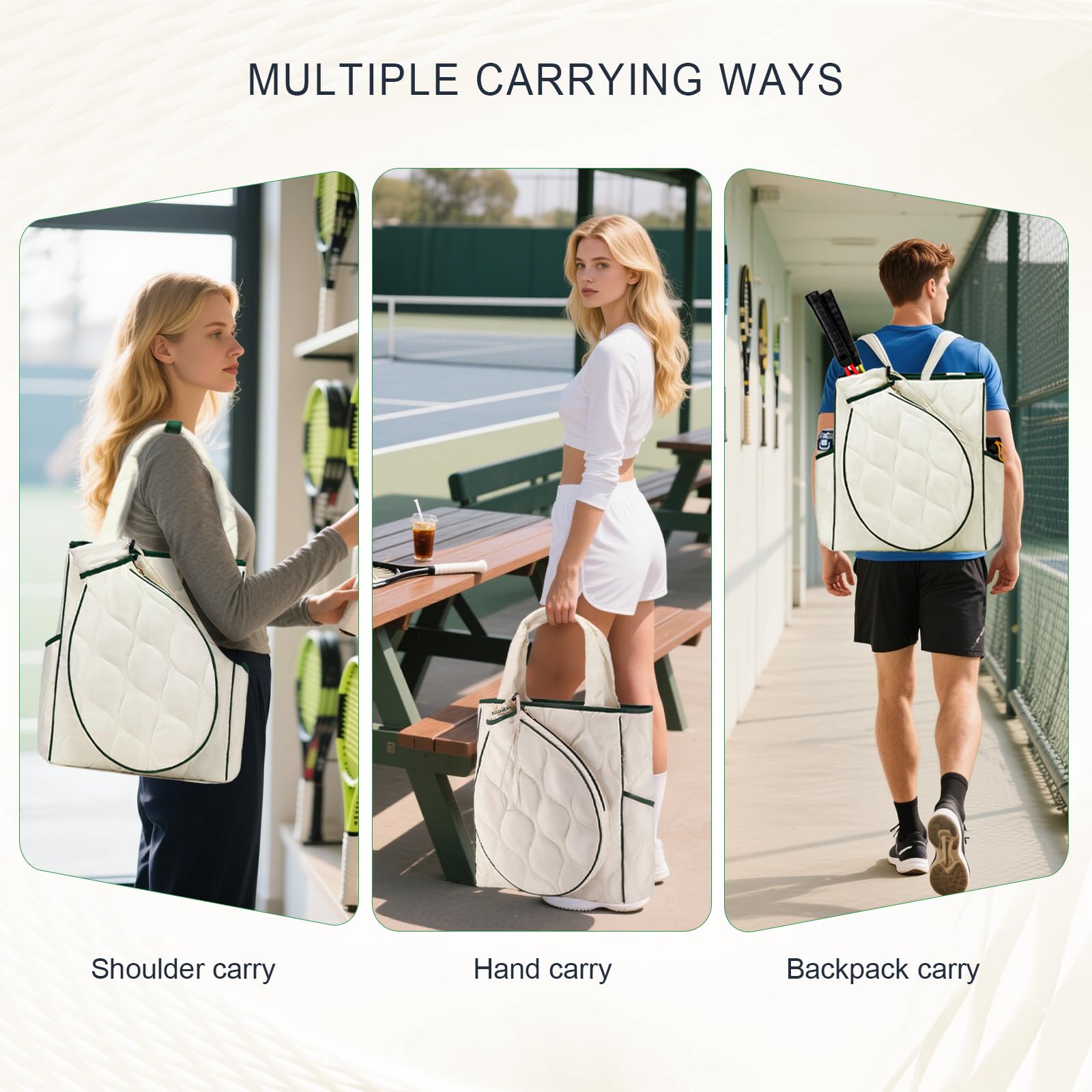CCGTIOR convertible straps hidden and extended for backpack convenience