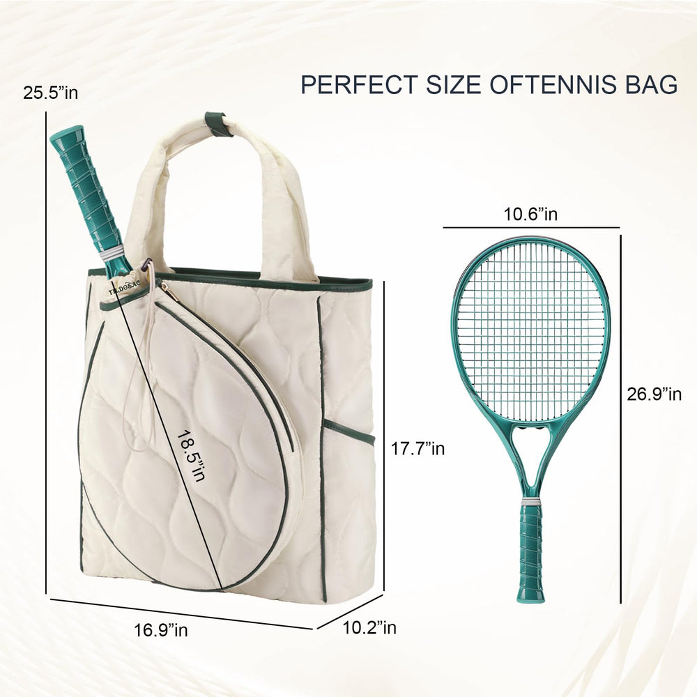 CCGTIOR scale comparison beside a tennis racket to show true dimensions