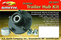 CE Smith close-up of bearing and hub detail demonstrating durable marine finish