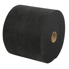 CE Smith front view of black trailer roll carpet showing full roll for easy replacement