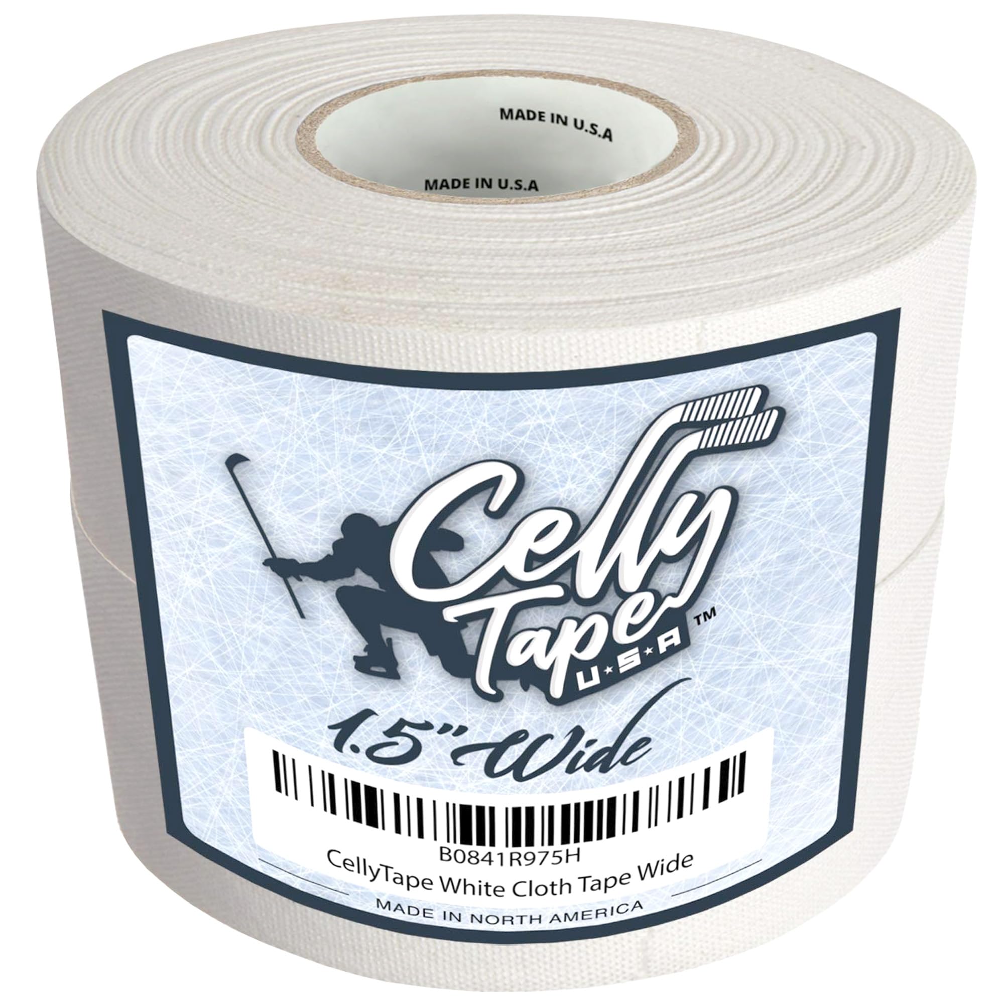 CellyTape front packaging showing two white cloth tape rolls and product branding for dependable grip