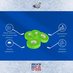 CellyTape wrapped on stick handle showing hand-tear application convenience