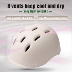 CELOID inner foam and removable lining detail showing comfort and washable padding