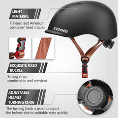 CELOID side view of dial fit adjuster for quick comfortable sizing