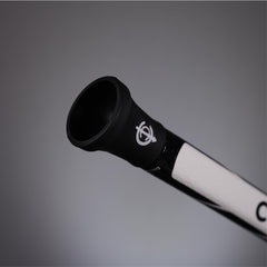 Center Cutt grip profile beside ruler showing large AA size for lighter hand pressure