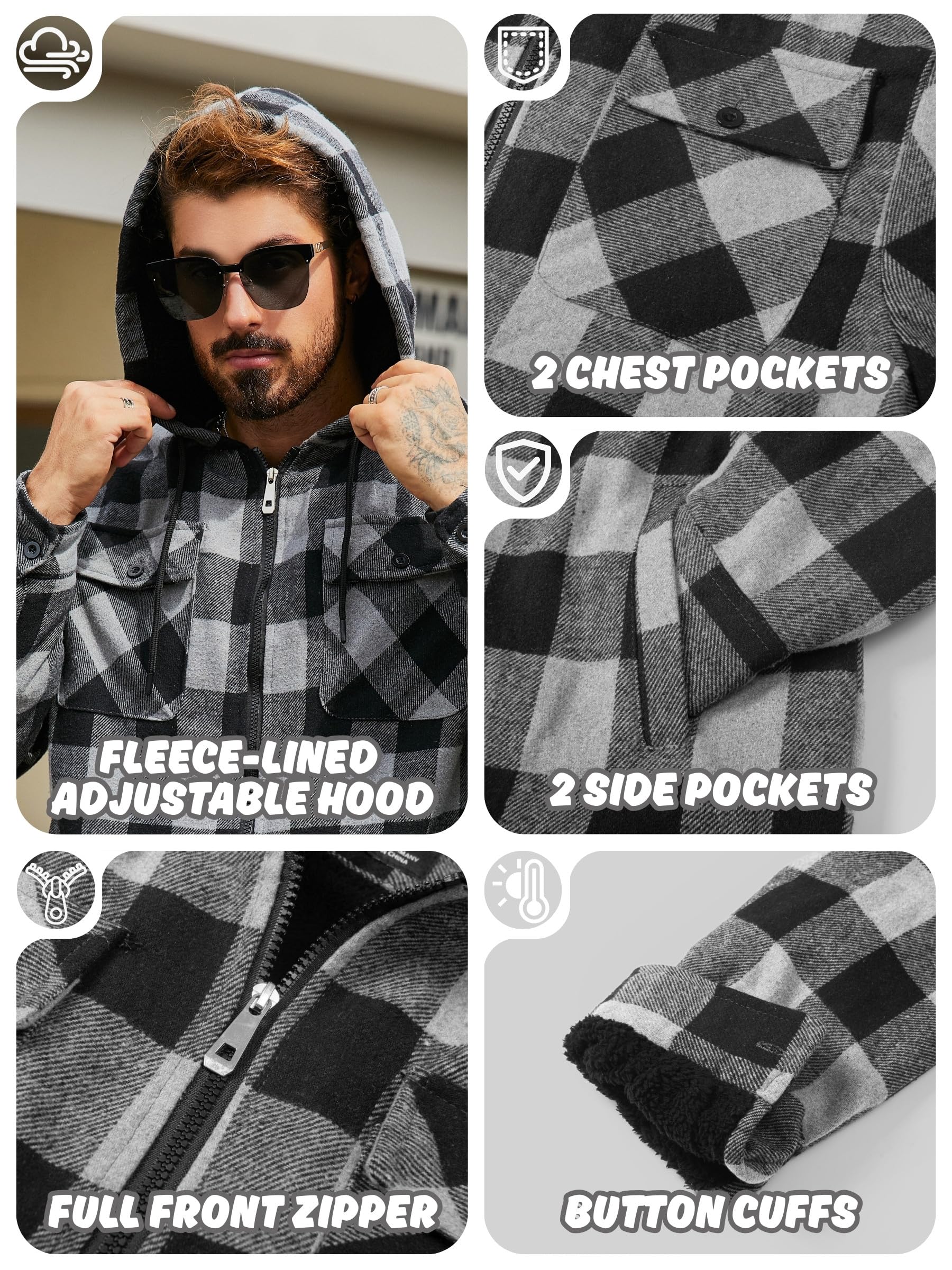 Ceoutdoor chest pocket and button cuff detail for secure storage and adjustable fit