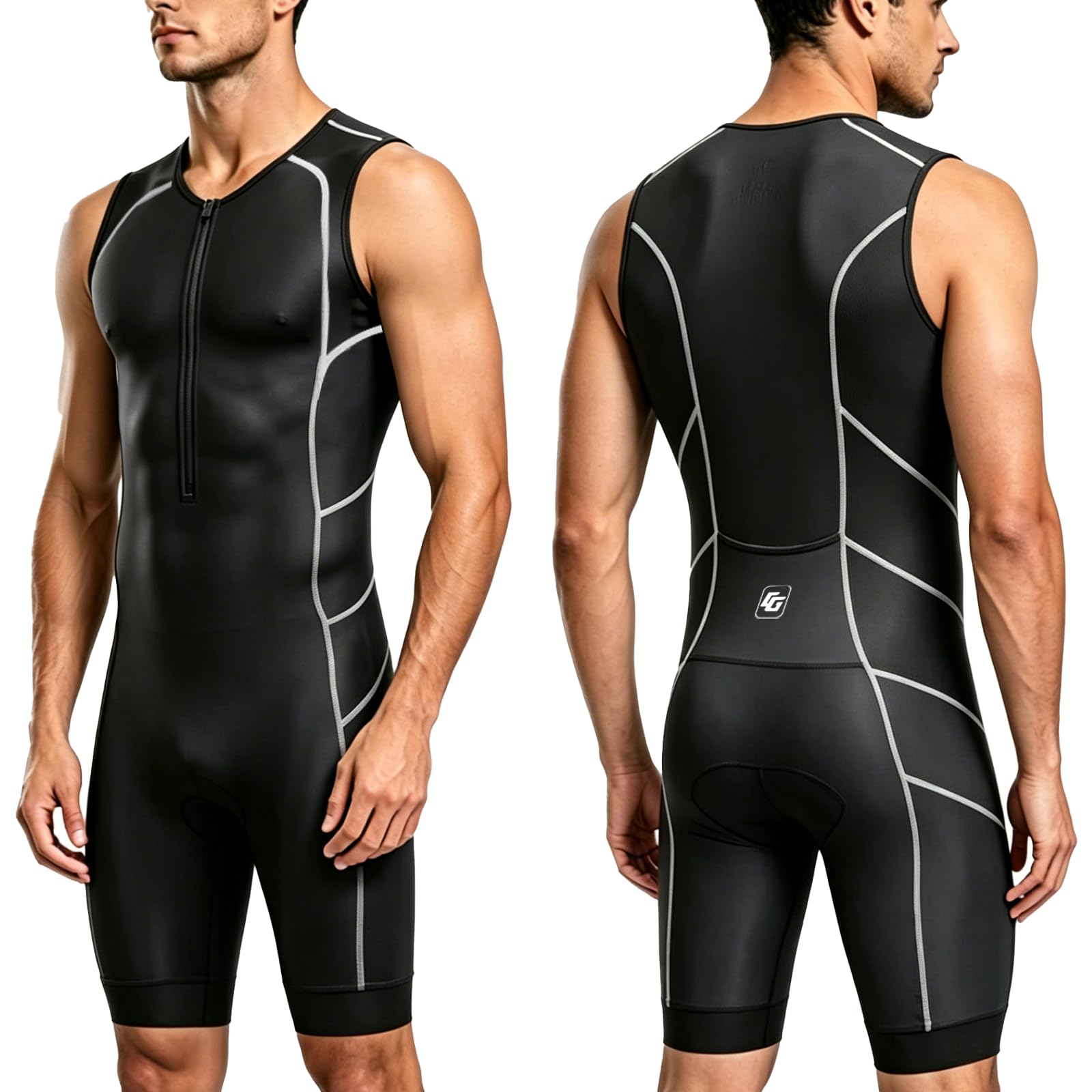 CGLRybO front view of trisuit showing streamlined fit and quick transitions