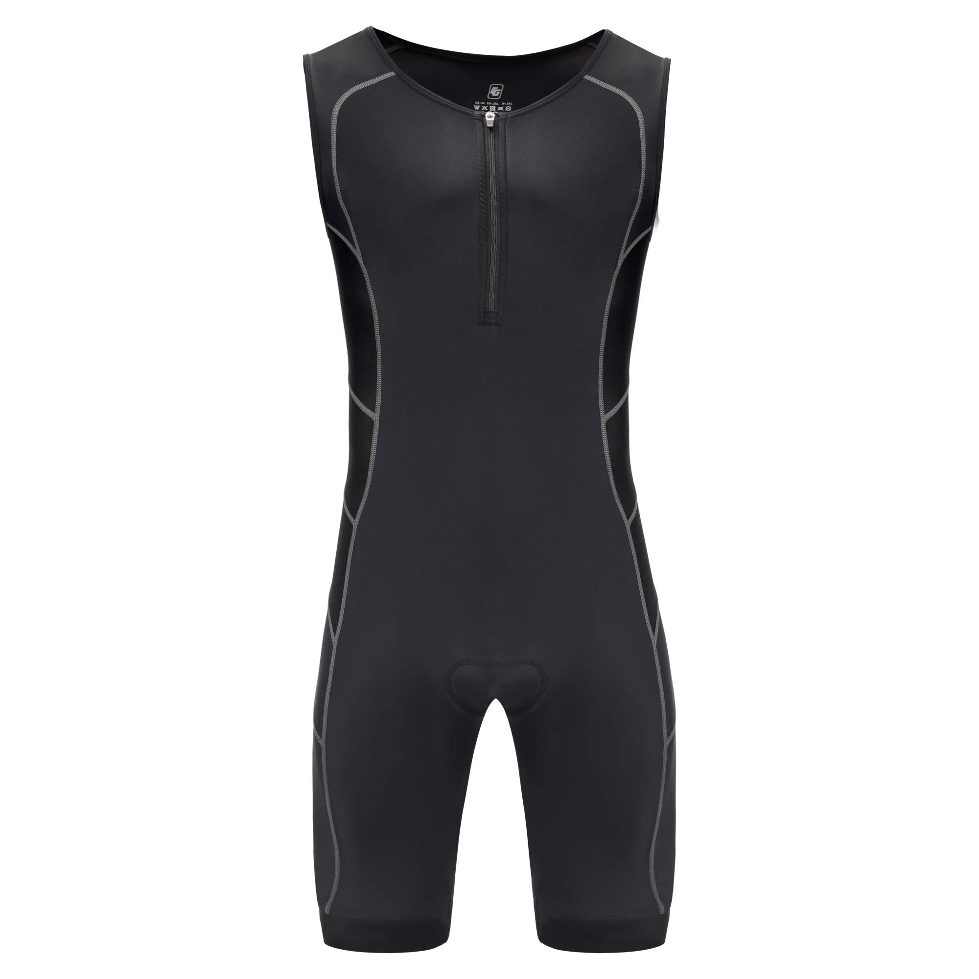 CGLRybO trisuit on runner showing freedom of motion and breathability
