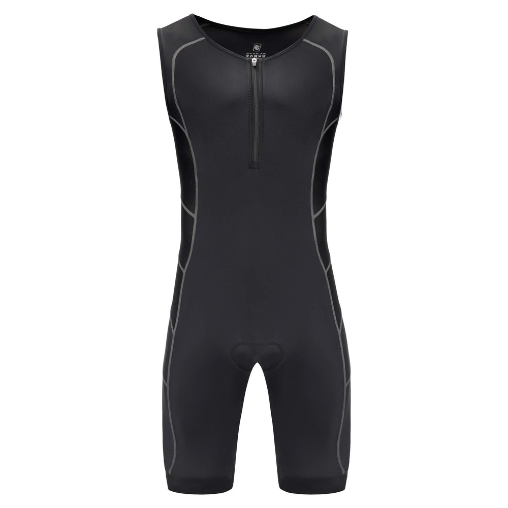 CGLRybO trisuit on runner showing freedom of motion and breathability