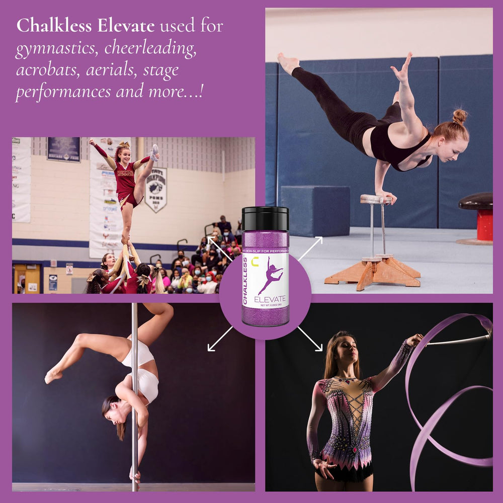 Chalkless used on a pole grip in action delivering stable holds