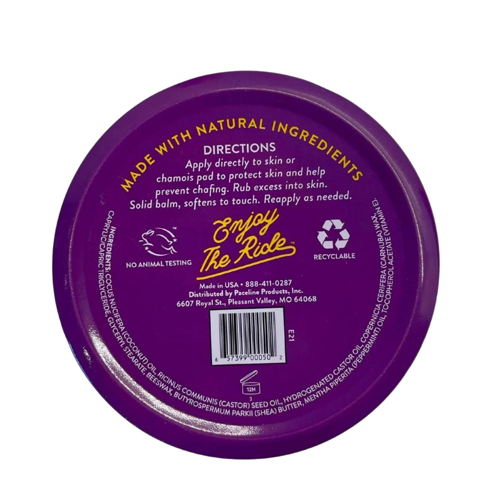 Chamois Butt'r Ultra open tin closeup showing thick balm texture for lasting protection