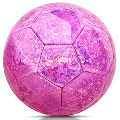 Champhox front view pink size 5 ball showing bright ink-splash design and visibility