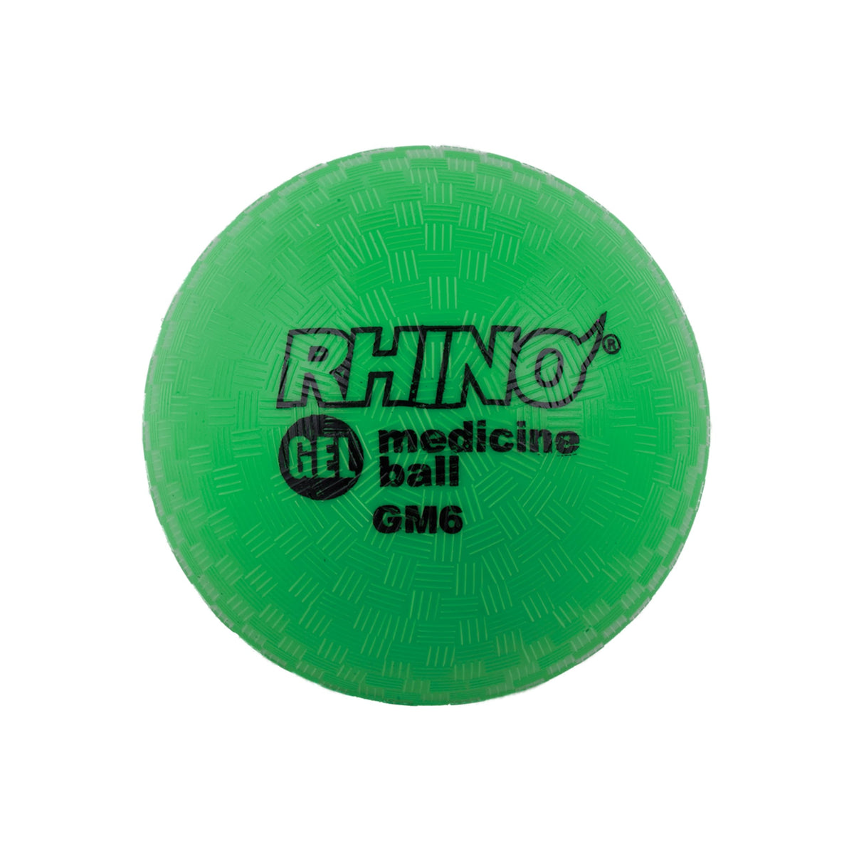 Champion Sports RHINO front view showing green 7 lb ball and clear branding for reliable training