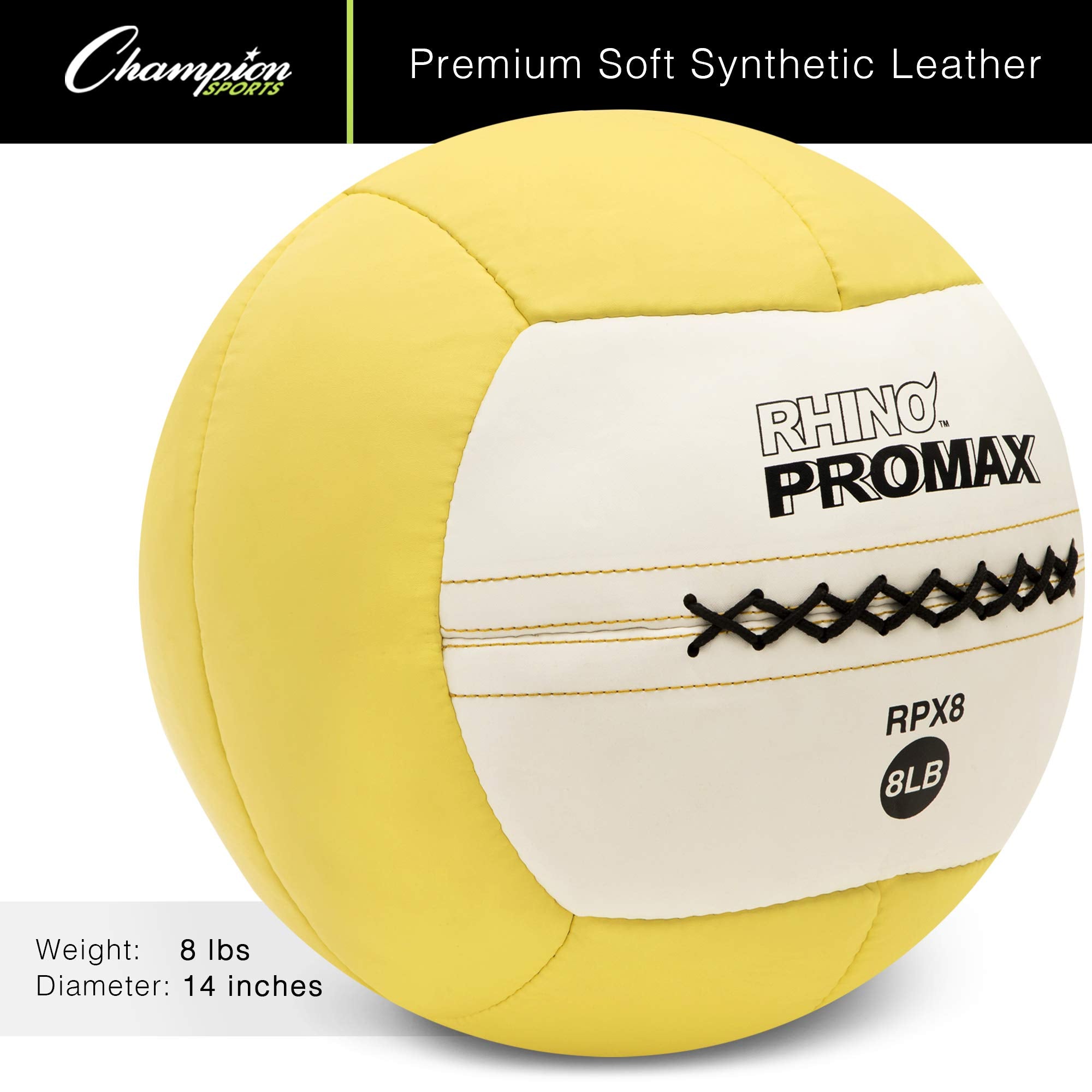 Close-up of Champion Sports RHINO Skin texture demonstrating non-slip grip for secure catches
