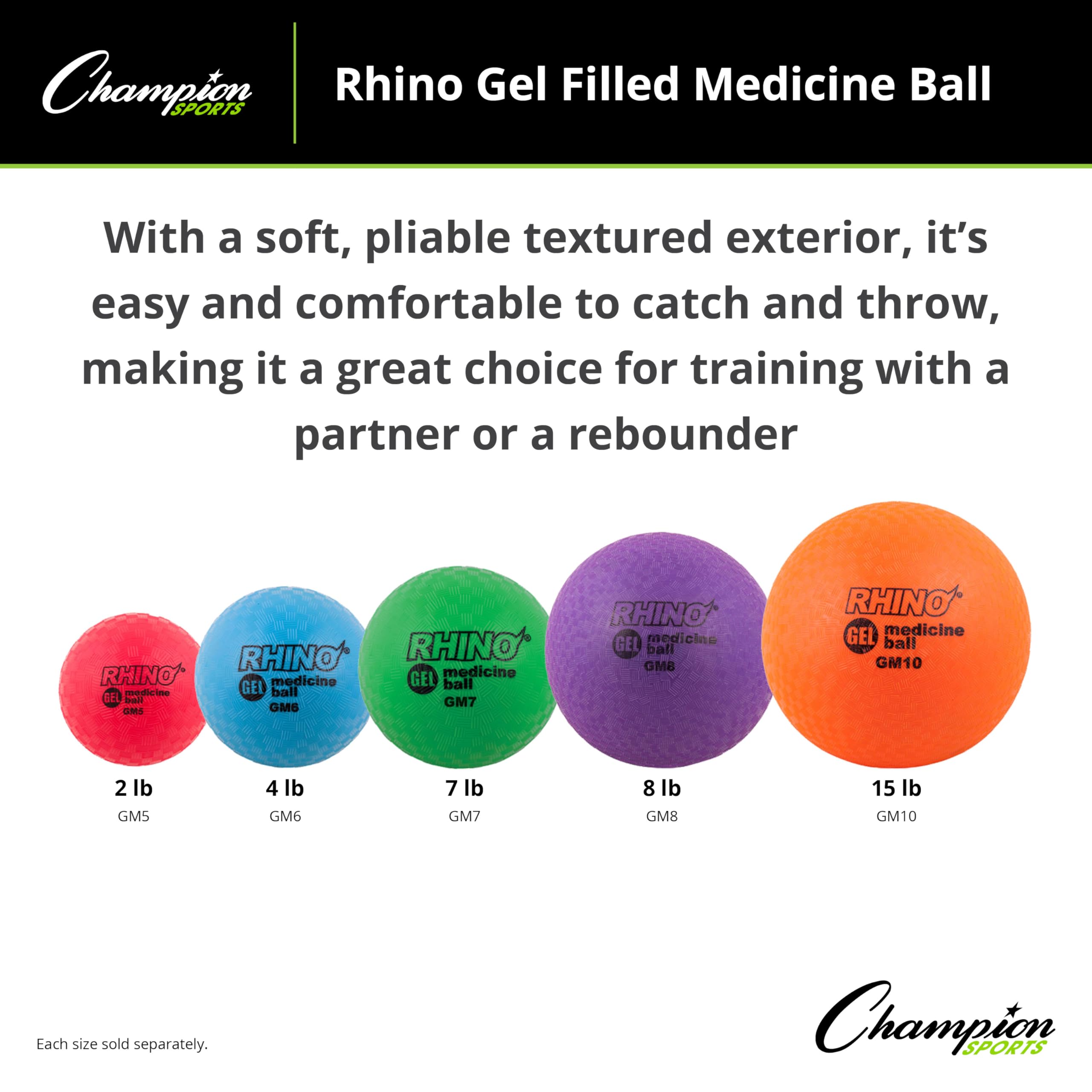 Champion Sports RHINO wall throw action illustrating lively rebound and consistent performance