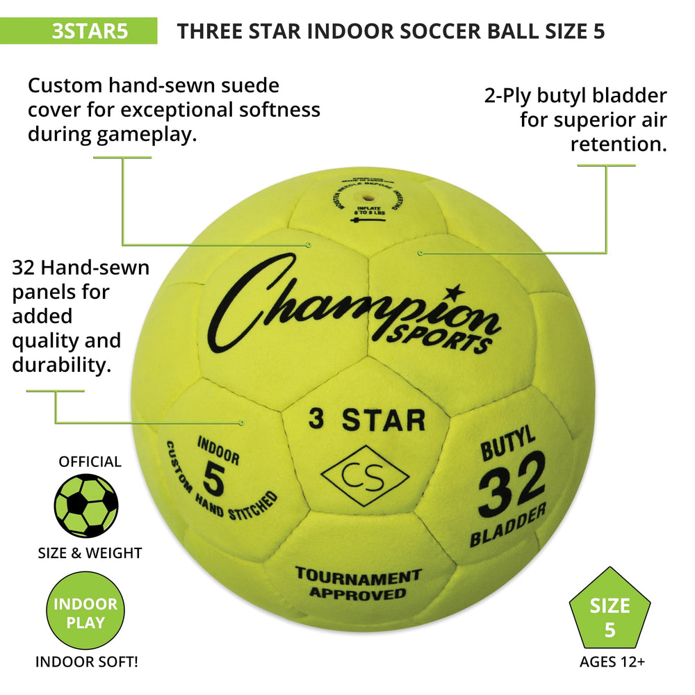 Champion Sports bladder valve detail showing butyl bladder for superior air retention