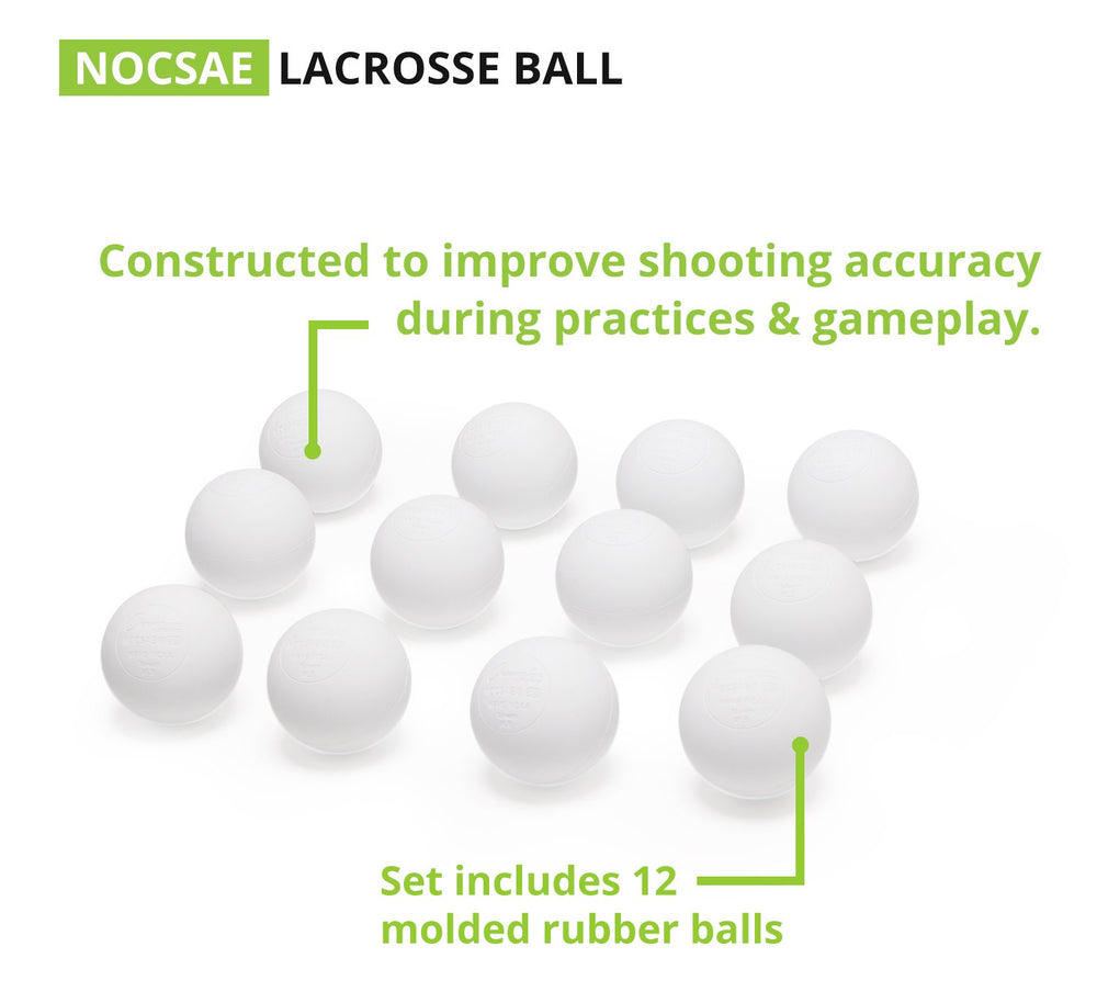 Champion Sports three lacrosse balls in mesh bag for easy transport and storage benefit