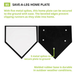 Champion Sports close-up of beveled edge showing smooth finish and reduced cleat catching