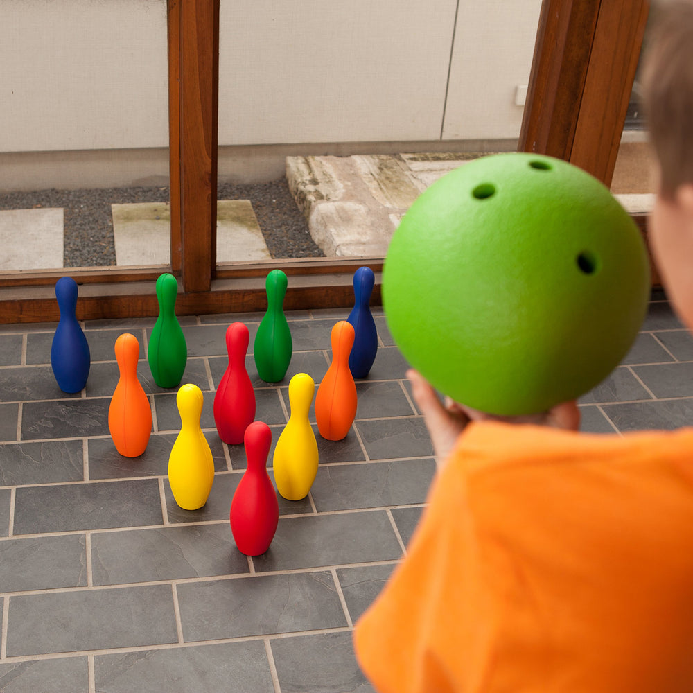 Champion Sports set in a playroom showing kid-friendly, low-impact play