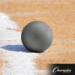 Champion Sports shot put stamped weight marking showing 8 lb. accuracy for consistent practice