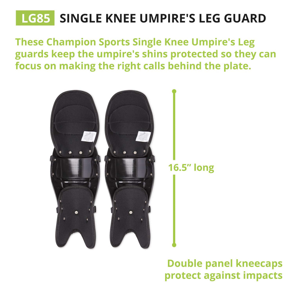 Champion Sports side profile worn by umpire demonstrating mobility benefit