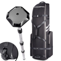 CHAMPKEY front view of travel bag showing full protection and easy access