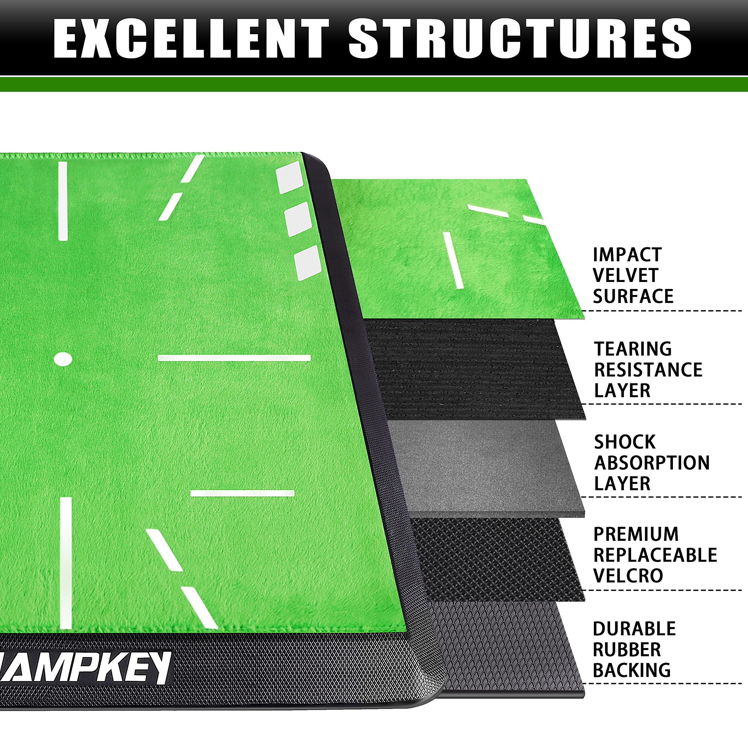CHAMPKEY close-up of impact velvet surface showing clear strike feedback