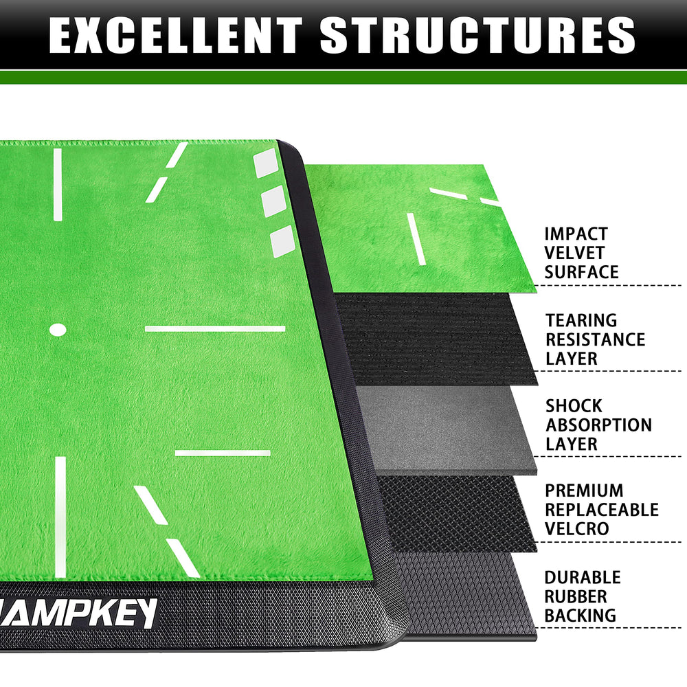 CHAMPKEY close-up of impact velvet surface showing clear strike feedback