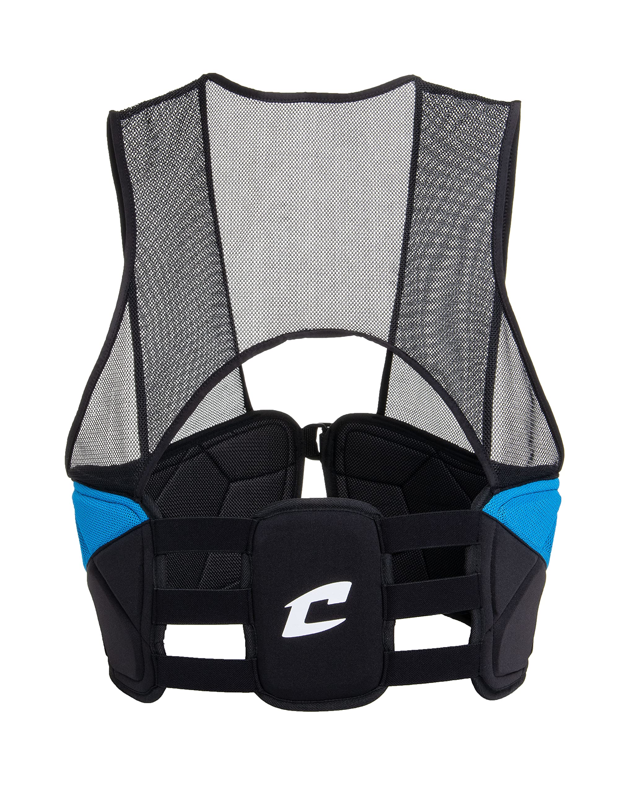 CHAMPRO vest worn by player demonstrating mobility and airflow benefit