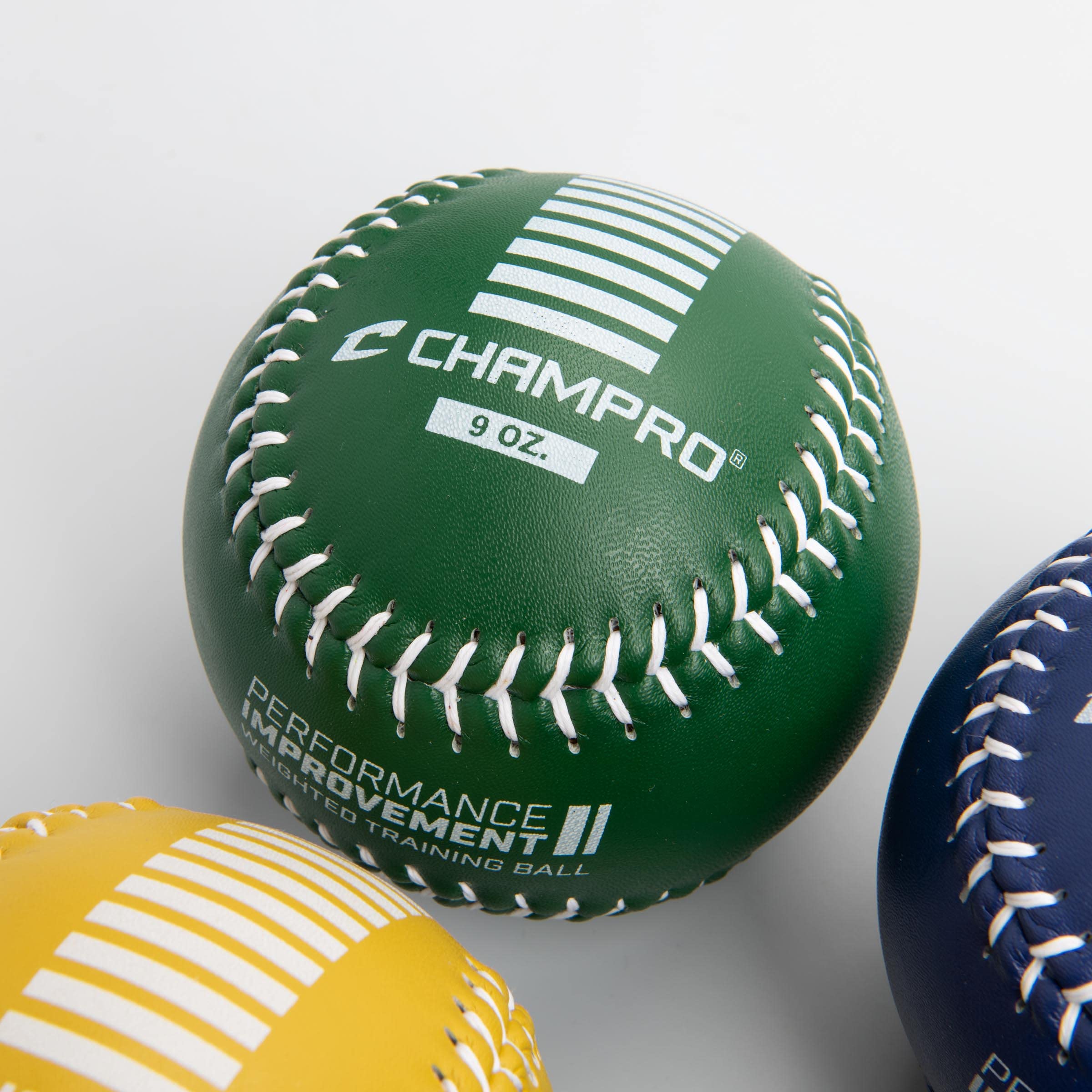 CHAMPRO softballs being thrown into a net for safe overload training