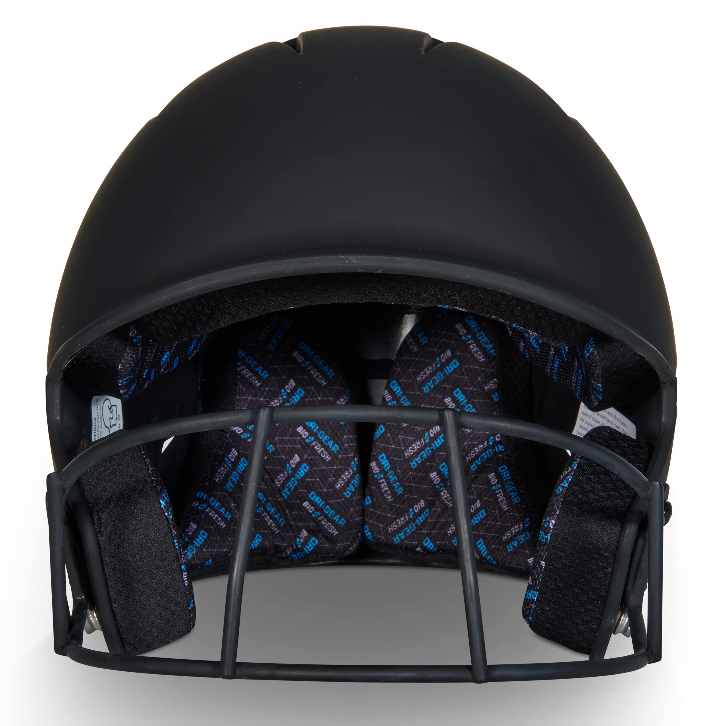 CHAMPRO interior liner and jaw pads highlighting moisture-wicking comfort and fit
