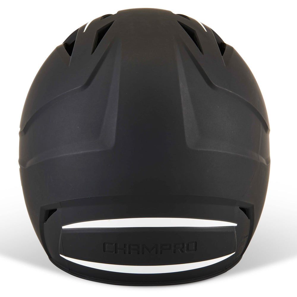 CHAMPRO helmet in hand illustrating lightweight design