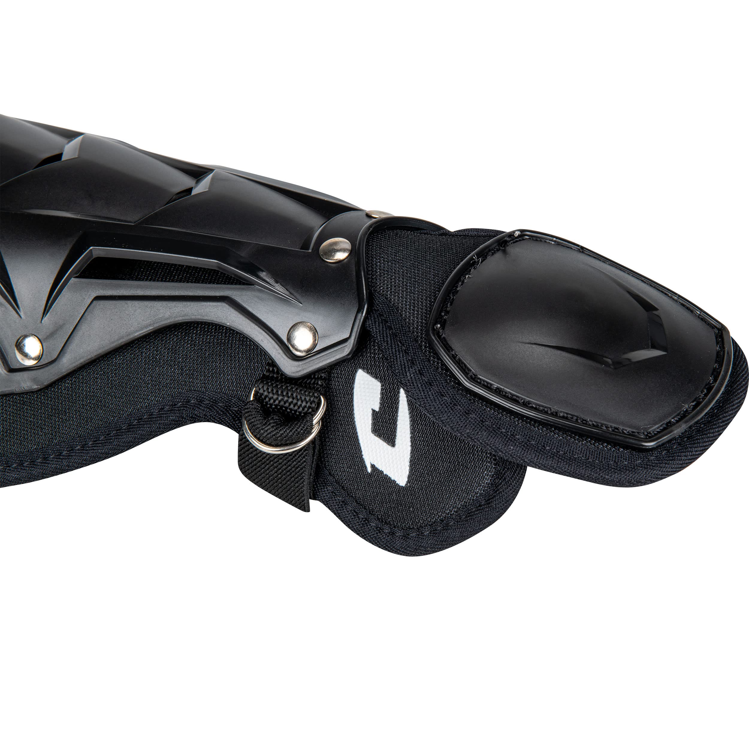 CHAMPRO detail of flexible foot cap protecting top of the foot during play