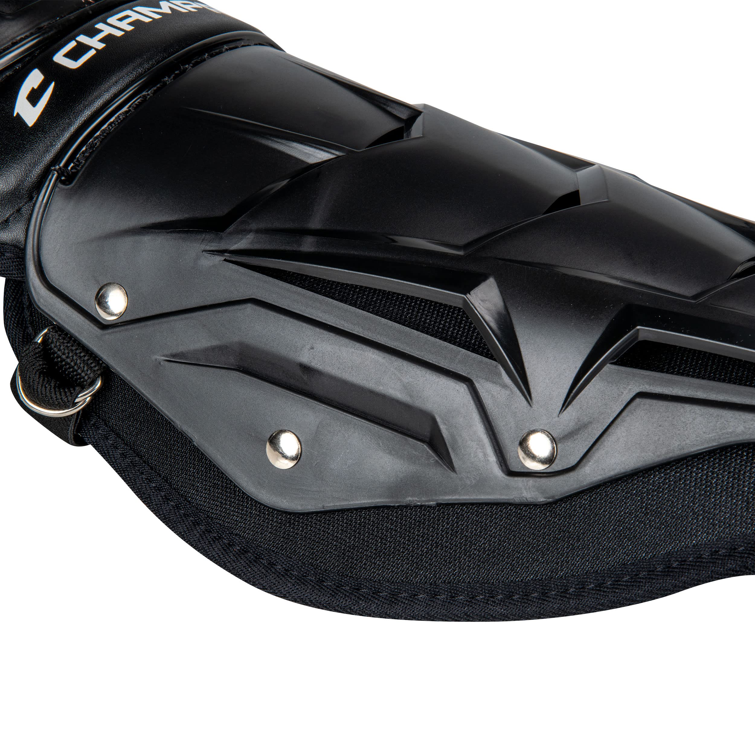 CHAMPRO worn by catcher showing scale and mobility behind the plate